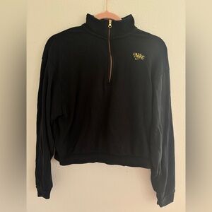 Nike Black Zip-Up Sweater